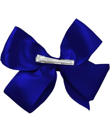 Blue Ribbon Hair Bow Clips 6 Inch - Fashionable Hair Barrettes for Girls, Women, Toddlers - Christmas Hair Pins Alligator Clips - Wedding Birthday Hair Accessories - A3HDJFJ - Buy Online on GoSupps.com
