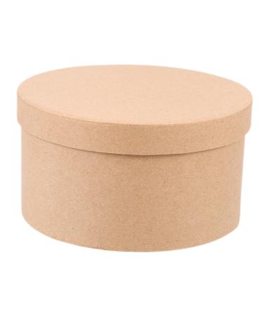 Alipis Box Dessert Containers with Lids Holder Perfume Carton Light Brown 12.5x12.5cm