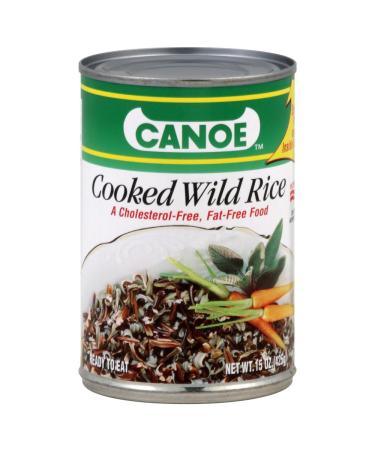 Canoe Cooked Wild Rice 15.0 OZ (Pack of 3)