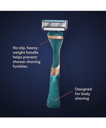 Premium Dollar Shave Club Full Body Shaving Kit - Diamond Grip Razor 4-Blade Cartridges & Shave Cream for Men & Women - International Shipping Available - Buy Online on GoSupps.com