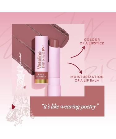 Vaseline x Emily in Paris Nude Nouveau | Tinted Lip Balm Stick | Limited Edition | (Nude Nouveau) - Buy Online on GoSupps.com