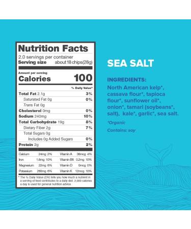12 Tides Organic Puffed Kelp Chips - Plant Based Seaweed Chips | Non GMO, Gluten Free, No Added Sugar | Sea Vegetable Chips Variety Pack - 3 Count - Buy Online on GoSupps.com