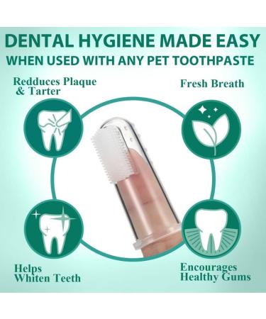 Frienda 7-Piece Pet Toothbrush Set | Double-Sided Soft Silicone Dental Brush Kit for Dogs & Cats | Curved Handle for Easy Cleaning - Buy Online on GoSupps.com