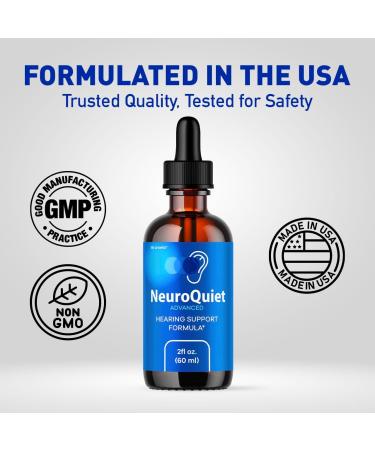 NeuroQuiet Drops - Official NeuroQuiet Daily Hearing Support All Natural Clean Liquid Advanced Formula for Ear Health Auditory Clarity & Inner Ear Balance Reviews 1 Bottle for 1 Month - Buy Online on GoSupps.com
