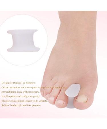 10 Pieces Gel Toe Bunion Toe Spacers Toe Corrector and Straightener Orthotics for Bunion Overlapping Toes  Bunion Toe Pain Relief - (L Size) - Buy Online on GoSupps.com