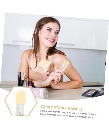 Angoily Womens 1 Set Makeup Brush Make up Portable Blusher Eye Shadow Brush Blending Brush Makeup Eyeshadow Cosmetic Eye Brush Plastic Soft Miss White Tool Make Up Brush - Buy Online on GoSupps.com
