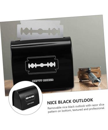 Frcolor Men's Razor Disposal Box - 2-Pack Blade Recycling Container for Safe Storage | Compact & Stylish Black Design - Buy Online on GoSupps.com