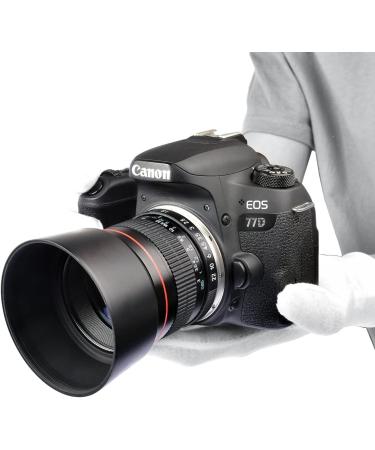 Lightdow 85mm F1.8 Medium Telephoto Portrait Lens for Canon EOS Rebel & DSLR - Buy Online on GoSupps.com