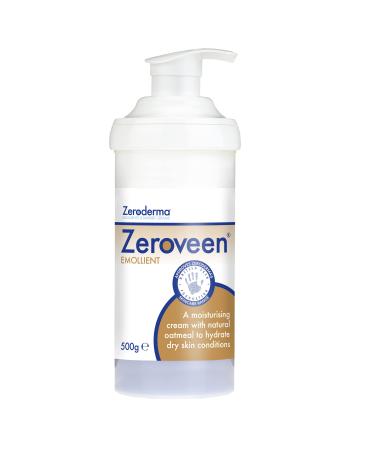 Zeroderma Zeroveen Emollient 500g - 2In1 Moisturising Cram And Wash With Natural Oatmeal 500 g (Pack of 1)