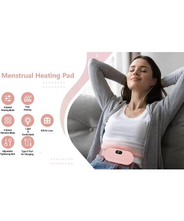 Period Heating Pillows & Menstrual Cramps Massage Device | 3 Heat Levels & Vibration Modes for Pain Relief - Ideal for Women & Girls - Buy Online on GoSupps.com