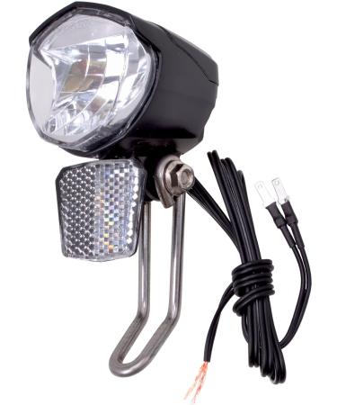 P4B |LED bicycle light - for Dynamo/hub dynamo with switch (on/aut./Off) |With sensor and parking light |With Niro - holder |STVZO approved |Bicycle headlight LED with tilt switch / 70 lux