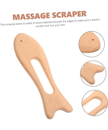 Fomiyes 2-Pack Wooden Gua Sha Massage Tool for Body | Manual Lymphatic Massage Device | Portable Beech Wood Personal Care Board | 20x6.5cm - Buy Online on GoSupps.com