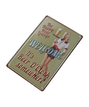 Artibetter Bar Sign Vintage Poster Metal Poster Vintage Posters Metal Signs Pub Tin Sign Decorations Vintage Metal Poster Bar Tin Sign Retro Decor