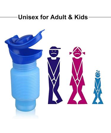 Urine Bottle Travel Potty Toilet Urinal Urinal Bottle Folding Accordion Shape with Foldable Traveling for Squatty Potty Toilet Cleaners - Buy Online on GoSupps.com