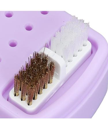 Nail Drill Bit Holder Nail Drill Bit Holder 30 Holes Dustproof Portable Manicure Accessories Stable Base for Artist for Salon (PURPLE) - Buy Online on GoSupps.com