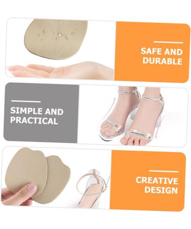 FOMIYES Non-Slip Cow Leather Half Size Sneakers Cushions - 4 Pairs Comfortable Forefoot & Heel Pads for Women - Buy Online on GoSupps.com