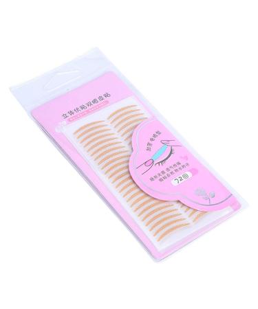 Double Eyelid Stickers 72 Pairs Double Eyelid Tape Natural Breathable Adhesive Invisible Eyelid Tape for Women Hooded Droopy Uneven Mono-eyelids Matte Texture & Fiber Design