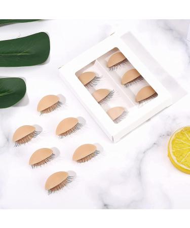 rumoe Replacement Eyelids for Eyelash Mannequin Removable Eyelid with Eyelashes Extension Training Lash Mannequin - Buy Online on GoSupps.com