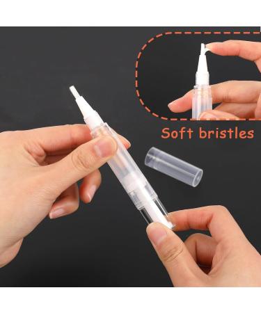 10 Pack 5ml Transparent Rotating Nail Oil Pens - Brush Tip Applicator for Skin Eyelash Growth & Liquid Lip Gloss - Buy Online on GoSupps.com