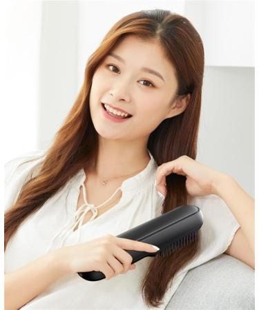 Brusho Hair Pro Cordless Mini Ionic Hot Comb - Portable Hair Straightener for Women | Best Hair Straightening Irons for Dry & Curly Hair - Buy Online on GoSupps.com