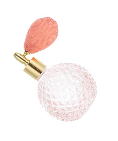 MAGICLULU Air Bag Spray Bottle Pump Terrarium Glass Containers Glass Perfume Bottle Mini Terrarium Cosmetic Makeup Dispenser Pink Make up Essential Oil Travel Crystal Glass 100 ml Pink