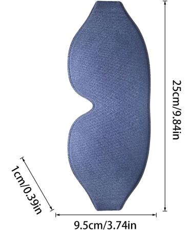 Buy Adjustable Blackout Eye Mask for Side Sleepers - Perfect Travel Sleep Aid & Meditation Blindfold - Cozy Sleep Mask in Blue - Buy Online on GoSupps.com