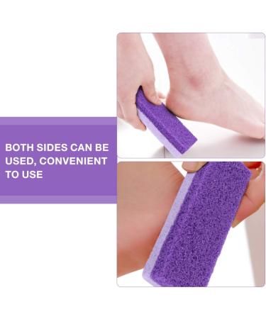Healifty 2-Piece Foot Pumice Stone Set - Callus Remover & Peeling Scrubber | Natural Lava Pedicure Tools for Hard Skin | Purple Mittel - Buy Online on GoSupps.com