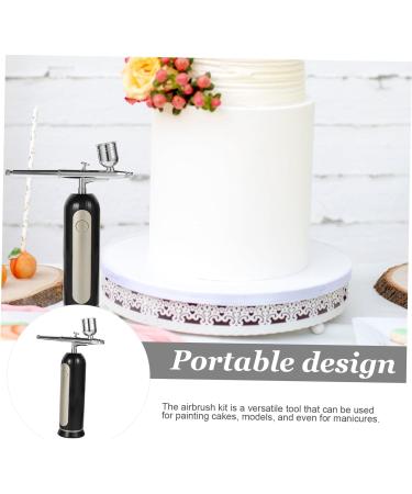 WOONEKY 1 Set Airbrush for Cake Decorating Aluminum Alloy Airbrush Nails Airbrush Kit for Nails Black - Buy Online on GoSupps.com