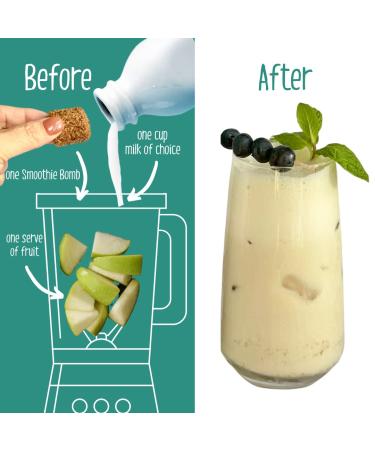 Smoothie Bombs Blender Boosters - Vanilla Hemp Seed Mix | Superfood Ingredients | Gluten-Free, Dairy-Free, Vegan - 5 Bombs - Buy Online on GoSupps.com