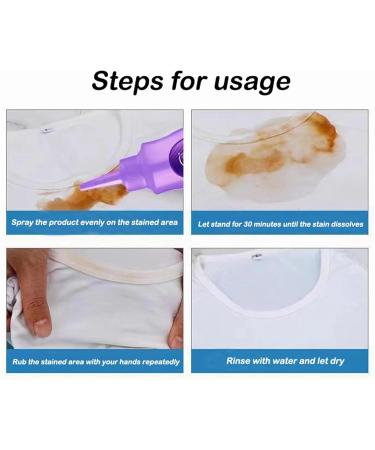 Laundry Stain Quik Sure Advanced Active Enzyme Laundry Stain Remover - Stubborn Stains Cleaner Clothes Oil Stain Remover White Shirt Guardian - 2024 Fast Formula (B-2Pcs) - Buy Online on GoSupps.com