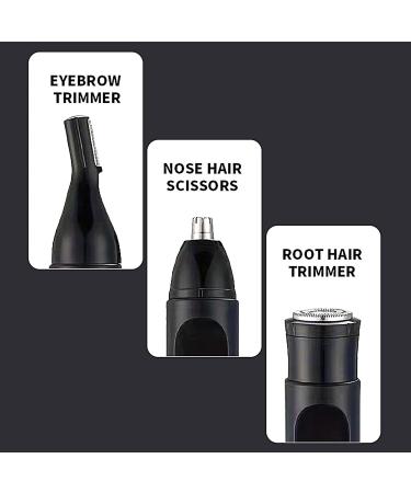 Nose hair trimmer nose hair trimmer for men precision trimmer waterproof hygienic trimmer powerful motor with rinseable and interchangeable heads for cleaning - Buy Online on GoSupps.com