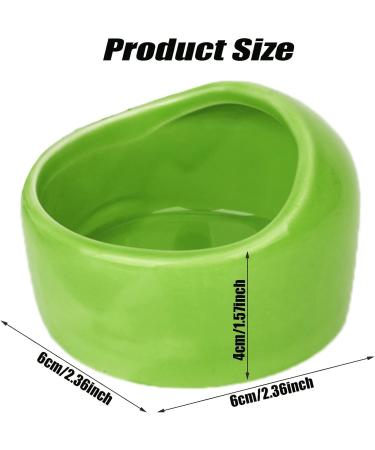 CAJHFIZHANGU 1pc Gradient Side Hamster Ceramic Bowl Hamster Food Bowl Ceramic Water Bowl Small Animal Water Bowl Anti-bite Small Animal Food Bowl Water Feeder for Rabbit Hedgehog Guinea-Pig Green - Buy Online on GoSupps.com