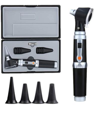 Otoscope Kit Professional Diagnostic Ear Care Tool with 3.0V LED Bulb 3X Magnification 4 Speculum Tips Size - for Children Adults Pets etc.