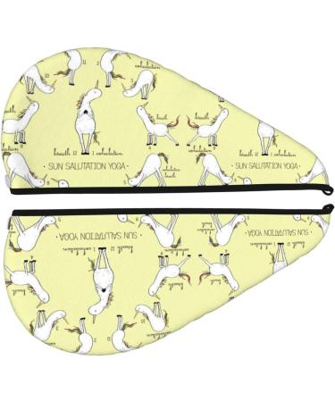 Unicorn Sun Salutation Yoga Microfiber Hair Towel | Soft Absorbent Wrap for Long Curly Hair - Quick Dry Coral Velvet Cap for Women - Buy Online on GoSupps.com