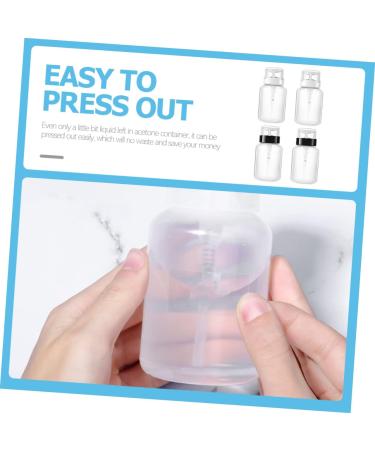  Beatifufu Travel Size 200ml Unbreakable Push-Button Nail Polish Remover Bottles Pack of 4 - Buy Online on GoSupps.com