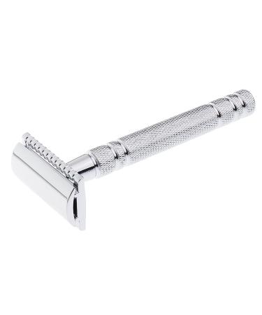 Men's Double Edge Safety Razor Set - 3 Classic Alloy Manual Shavers in Silver | Premium Grooming Essentials for a Close Shave - Buy Online on GoSupps.com
