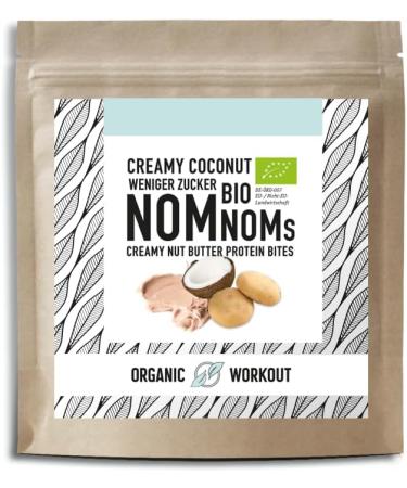 Creamy Coconut Nomnoms | Organic Vegan Protein Bites | Healthy Snack Alternative - 5 Packs of 3 Bits - Buy Online on GoSupps.com