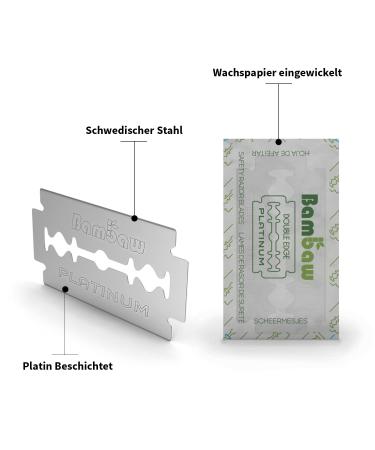 Bambaw 60 Sharp Razor Blades - Swedish Stainless Steel Replacement Blades for Men & Women Razor Planes - International Shipping Available - Buy Online on GoSupps.com