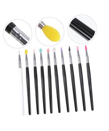 FRCOLOR 30 Pcs Eye Shadow Brush Set - Silicone Lipstick & Makeup Applicators for Flawless Face & Lip - Durable Plastic Handle - Buy Online on GoSupps.com