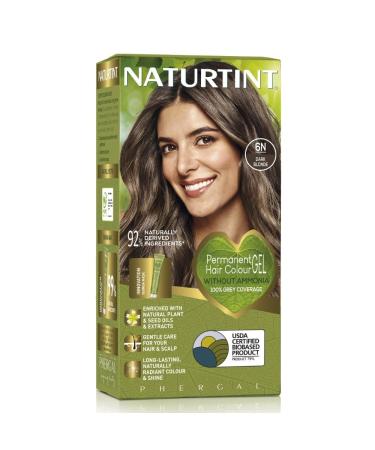 Naturtint Permanent Hair Colour 6N Dark Blonde Plant Enriched Ammonia Free Long Lasting Grey Coverage and Radiant Colour Nourishment and Protection