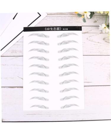 FOMIYES 6 Sheets Pairs Hair- Eyebrows Stickers Skz Stickers Simulation Eyebrow Makeup Tools Artificial 6d - Buy Online on GoSupps.com