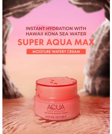 Nature Republic Super Aqua Max Moisture Watery Cream 2.7 Fl Oz - Best Hydration for Dry Skin | International Shipping Available - Buy Online on GoSupps.com