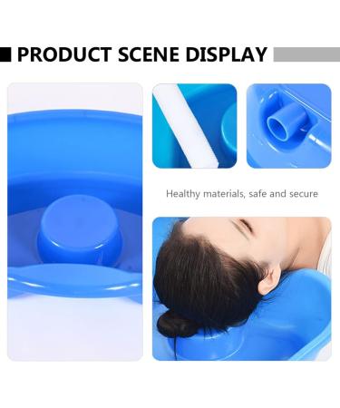 ToddMomy Shampoo Basin for Bed Hair Washing | Retractable Hose & Plastic Compartment - Ideal for Disabled Pregnant Women Seniors & Kids - Blue - Buy Online on GoSupps.com