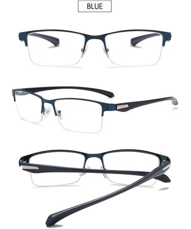 Vevesmundo Men's Sporty Rectangular Reading Glasses Set - Blue Light Filter +1.0 to +4.0 | 3 Pieces - Buy Online on GoSupps.com