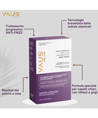 VAUS BIOLabs | Formule brevet e UE | Premier traitement progressif avec effet b-tox capillaire | n 1 Traitement hydratant cheveux | Puissant anti-frisottis anti-frisottis | Cheveux clairs cheveux - Buy Online on GoSupps.com