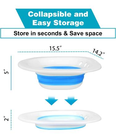 Sitz Bath for Toilet Seat - Hemorrhoid & Perineum Relief, Yoni Steam Seat - Collapsible & Easy to Store - Pregnancy & Postpartum Care Essentials - Buy Online on GoSupps.com