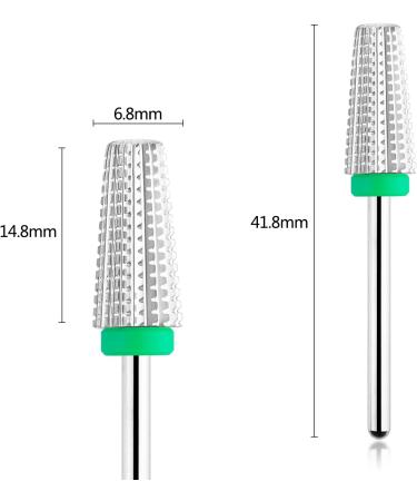 BNG 5 in 1 Carbide Nail Drill Bit - Coarse Silver | Fast Acrylic & Hard Gel Removal | Professional Electric Nail Drill Tungsten Steel Bits | 3/32 Manicure Pedicure Tool - Buy Online on GoSupps.com