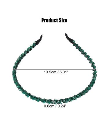 VOCOSTE Rhinestone Hair Hoop Headband for Women - Green, 0.24 Wide - Buy Online on GoSupps.com