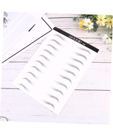 FOMIYES 6 Sheets Makeup Stickers Black Stickers 6d Eyebrow Stickers Transfer Stickers Modify The Lazy 3d - Buy Online on GoSupps.com