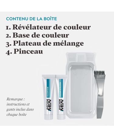 Just For Men Barbe & Moustache coloration Barbe Homme Naturel Sans Ammoniaque limine les Poils Gris Avec Peigne Applicateur Couleur Noir M55 - (3 pack) - Buy Online on GoSupps.com